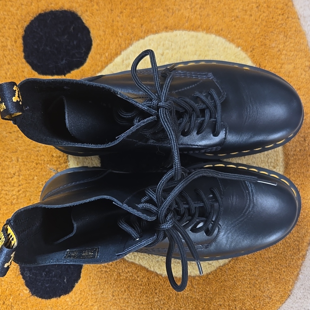 Dr. Martens Black Audrick 8-Eye Boots - Picture 4 of 6